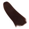 1/4 Doll Wig DIY Simulated Scalp High Temperature Silk Ball Jointed Doll Wig Long Straight Hair with Bangs for 7 to 8in Dolls Styling Hair Replacement (Dark Brown) view 3