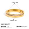 IREAKZGN Shiny Geometric Rings StainlessSteel Finger Jewelry For Gift 1Pcs(JDR0305009) view 2