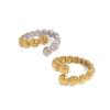 IREAKZGN Design Stainless Steel Gold&Silver Circle Bead Opening Ring For Unisex Personality Niche Jewelry Set 1Pcs(JDRW2411003-PS) view 1