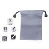 22mm Doubling Cube and Four 16mm Dices Gaming Accessories Set of Acrylics Backgammon Pearls with Storage Bag Backgammon view 4