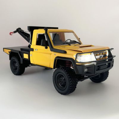 WPLDEWAN MN82T RC Rock Crawler RC Truck 4x4 1/12 Scale Remote Control Pickup with Crane Hook RTR Hobby All Terrain Proportional Throttle Steering 280 Motor Upgraded Chassis for Adult 2 Batteries