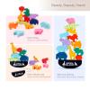 Montessori Wooden Blocks Stacking Toys for Kids, Animal Balance Game for Toddler, Fine Motor Skill Toys for 3 4 5 6 7 Year Old view 3