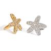 IREAKZGN Shiny Starfish Multiple Rhinestone Inlaid Stainless Steel Ring Women Ocean Beach Jewelry Accessory 1Pcs(JDR2405017) view 1