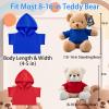 DRAJOIN 12 Pcs Personalized Teddy Bear Clothes with Photo Text, Custom Stuffed Animal Clothing Fit 8-16inch Stuffed Bear Clothes, Personalized Doll Clothing Make Your Own Plush Doll Shirt view 3