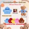 DRAJOIN 15 Pcs Custom Clothes for Teddy Bears with Text Photo, Personalized Stuffed Animal Clothes Fit 8-16 inch Stuffed Bear Sweater Outfit, Custom Doll Clothing Make Your Own Plush Doll Shirt view 2