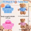 DRAJOIN 15 Pcs Custom Clothes for Teddy Bears with Text Photo, Personalized Stuffed Animal Clothes Fit 8-16 inch Stuffed Bear Sweater Outfit, Custom Doll Clothing Make Your Own Plush Doll Shirt view 3