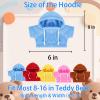 DRAJOIN 15 Pcs Custom Clothes for Teddy Bears with Text Photo, Personalized Stuffed Animal Clothes Fit 8-16 inch Stuffed Bear Sweater Outfit, Custom Doll Clothing Make Your Own Plush Doll Shirt view 4