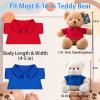 DRAJOIN 10 Pcs Personalized Teddy Bear Clothes with Text Photo, Custom Stuffed Animal Clothing Fit 8-16 inch Stuffed Bear Clothes for Teddy Bears, Doll Clothing Make Your Own Plush Doll Shirt view 3