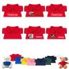 DRAJOIN 6 Pcs Personalized Teddy Bear Clothes with Text Photo, Stuffed Animal Clothes for Teddy Bears Fit 8-16 inch Stuffed Bear Outfit, Personalized Doll Clothing Make Your Own Plush Doll Shirt view 1