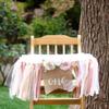 1st Birthday Party Decorations for Girls by Innerspark, Pink and Gold Floral Set, Ribbon High Chair Banner, Birthday Hat, Cake Topper, One High Chair Banner, Girls First view 3