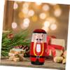 Beaupretty Christmas Nutcracker Wooden Nesting Dolls Russian Matryoshka for Pastel Holiday Decorations Educational Cultural Gift and Festive Home Display view 4