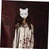 Abaodam 2Pcs DIY Lightweight Blank Plastic Masks for Cosplay Masquerade Halloween Parties Craft Projects Comfortable Unpainted Animal Face Masks view 4