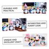 Beaupretty 12Pcs Miniature Penguin Figurines Small Cartoon Decoration for Cake Topper Indoor Outdoor Use Play Pretend Photo Prop Ornament view 3