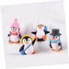 Beaupretty 12Pcs Miniature Penguin Figurines Small Cartoon Decoration for Cake Topper Indoor Outdoor Use Play Pretend Photo Prop Ornament view 4