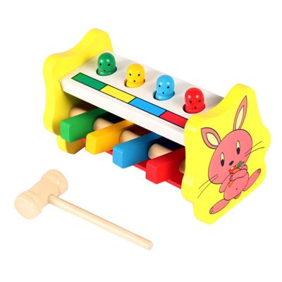 Kisangel Wood Beat for Boy Girl Educational Hammering with Sound Effects Coordination Development Boys