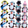 Abaodam 12Pcs Small Penguin Figurines Miniature Winter Penguin Ornaments Cake Decorations for Boys Multipurpose and Photo Props view 1