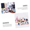 Abaodam 12Pcs Small Penguin Figurines Miniature Winter Penguin Ornaments Cake Decorations for Boys Multipurpose and Photo Props view 2