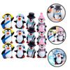 Abaodam 12Pcs Small Penguin Figurines Miniature Winter Penguin Ornaments Cake Decorations for Boys Multipurpose and Photo Props view 4