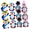 Beaupretty 12Pcs Miniature Penguin Figures Micro Statue Cake Decorations Multipurpose Tabletop Ornaments for Home Party and Micro Landscape Play view 1