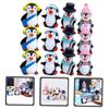 Beaupretty 12Pcs Miniature Penguin Figures Micro Statue Cake Decorations Multipurpose Tabletop Ornaments for Home Party and Micro Landscape Play view 4