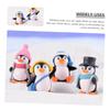 BESPORTBLE 12Pcs Miniature Penguin Figurines Micro Penguin Statues Cute Cartoon Cake Decorations for Boys Decor Indoor Outdoor Use Realistic Small view 4