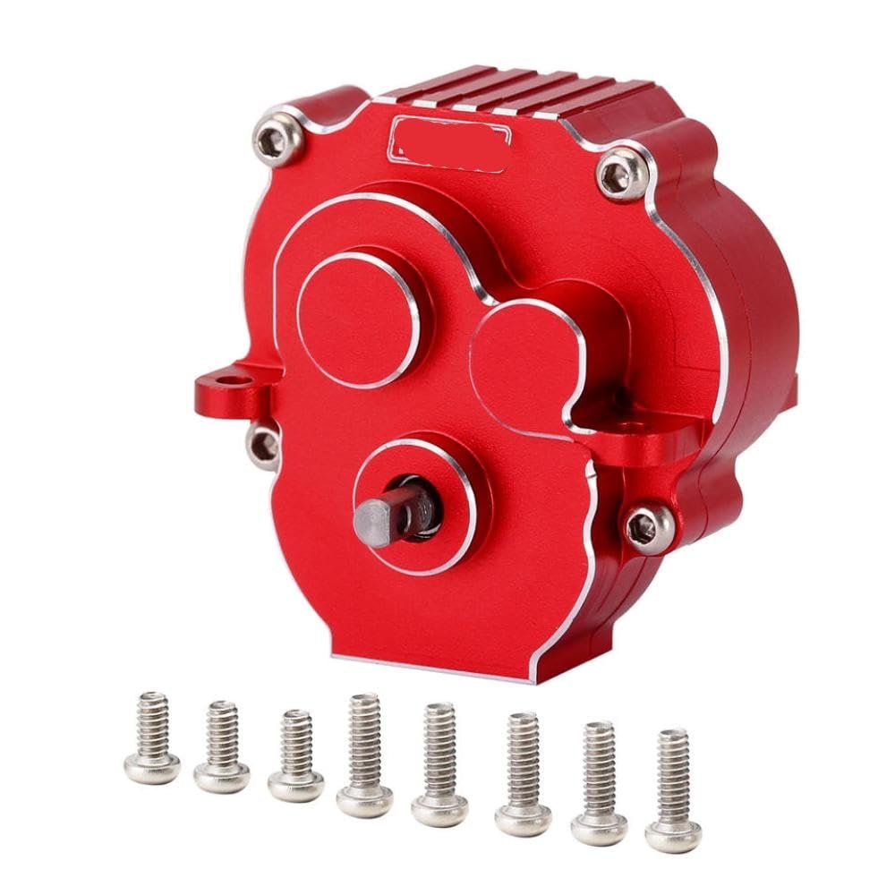 WYCZCFIS CNC Aluminum Full Transmission with 180 Brushed Motor 48T Compatible with 1/18 Scale RC Track(Red)