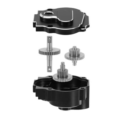 WYCZCFIS CNC Aluminum Transmission Kit with 180 Brushed Motor 48T Gear for 1/18 Scale RC Crawler(13/1)