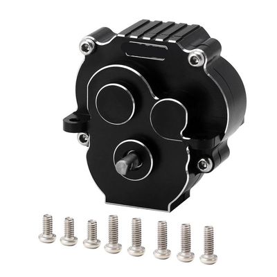 WYCZCFIS CNC Aluminum Full Transmission with 180 Brushed Motor 48T Compatible with 1/18 Scale RC Track(Black)