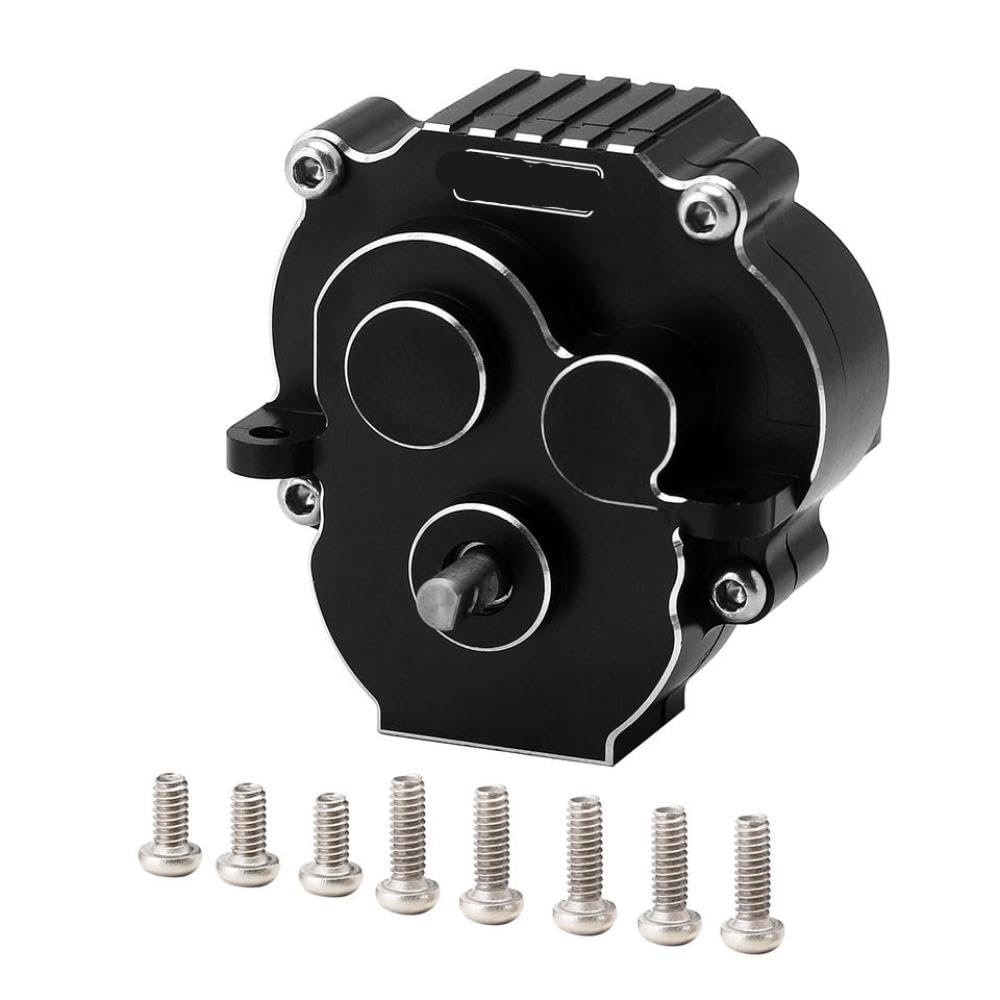 WYCZCFIS CNC Aluminum Full Transmission with 180 Brushed Motor 48T Compatible with 1/18 Scale RC Track(Black)