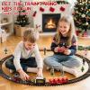 DULONIME Train Set for Toddlers 2-4, Electrical Trains with Track, Smoke, Light, Sound and Scene, Christmas Train Sets for Around The Tree, Christmas Birthday Gifts for Boys Girls 3-8 Years Old view 2