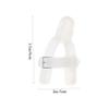 2pcs Finger Teether Gloves Silicone Thumb Guard Bite Cover for Boy Girl Months Relief Thumb Protectors Transparent view 2