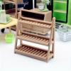 1:12 Miniature Storage Shelf, Multi-Layer Storage Cabinet, Plastic Organizer for DIY Room Decor, Home Decor, Doll Furniture view 3