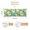GZVGZV Body Pillow Cover with Zipper 20x54 Inch - Bright Cartoon Egg Print Soft Body Pillow Case Cover, Comfortable Long Pillowcase Removable view 2