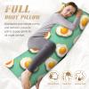 GZVGZV Body Pillow Cover with Zipper 20x54 Inch - Bright Cartoon Egg Print Soft Body Pillow Case Cover, Comfortable Long Pillowcase Removable view 4
