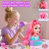 Kryonixty 4-in-1 Doll Head for Hair Styling Kids-9Inch,41pcs Hair Salon Toys Makeup Kit Princess Accessories Pretend Play Toys Birthday Gifts for 3-8 Year Old Girls view 2