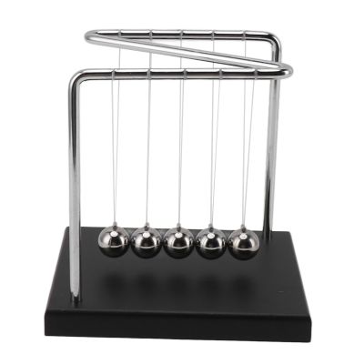 Pilipane Balance Steel Swing Balls Z Shape N Shape Wooden Base Pendulum Ball for Home Decoration Fun Science Accessories Innovative Design Physics Learning Tool Desk Ornament