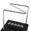 Pilipane Balance Steel Swing Balls Z Shape N Shape Wooden Base Pendulum Ball for Home Decoration Fun Science Accessories Innovative Design Physics Learning Tool Desk Ornament view 3