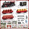 NIPLOOOW Train Set for Kids 3-5, Electric Train Toy with Realistic Sound, Lights and Smoke for Under Christmas Tree,Toddler Model Trains for 3 4 5 6 7 8 Years Old Kids Toys Gifts view 2