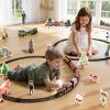 NIPLOOOW Train Set for Kids 3-5, Electric Train Toy with Realistic Sound, Lights and Smoke for Under Christmas Tree,Toddler Model Trains for 3 4 5 6 7 8 Years Old Kids Toys Gifts view 3