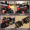 NIPLOOOW Train Set for Kids 3-5, Electric Train Toy with Realistic Sound, Lights and Smoke for Under Christmas Tree,Toddler Model Trains for 3 4 5 6 7 8 Years Old Kids Toys Gifts view 4