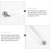2Pcs Electrostatic Ball Middle School Physics and Electricity Teaching Aids Professional Teaching Instruments Electrostatic Experimental Equipment Electricity Test Balls Plastic Electroscope view 3