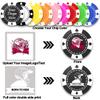 100 Custom Plastic Poker Chips, Double Sided Full-Color Print Personalized Logo, Image or Text, Drink Token Chips for Wedding, Bar, Party, Event, Store Coupons (Yellow) view 2