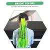 Beaupretty Festival Party Braided Ponytail Extension Wig for Secure Hair Ring Natural Looking Braid Hairpiece in Deep Green and Yellow Green Cute Hair Accessory for Daily Wear and view 3