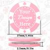 100 Custom Plastic Poker Chips, Double Sided Full-Color Print Personalized Logo, Image or Text, Drink Token Chips for Wedding, Bar, Party, Event, Store Coupons (Pink) view 4