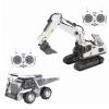 Mudsterz - Mudsterz Trucks, Mudsterz Excavator, 2.4GHz RC Construction Vehicle with Cool Lights and Real Sounds, Realistic Engineering Design, Metal Parts, Little Builders, Big Action (A2+B2) view 1