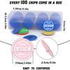200-1000 Custom Plastic Poker Chips, Personalized Drink Token Chips, Double-Sided Color Print with Your Logo/Image/Text for Bar, Party, Events, Weddings, Schools, Promotions & Coupons (Pink) view 3