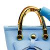 1/6 Mini Handbag Miniature Tote Bag Dollhouse Decoration Accessories Doll Dress Pu Leather for 12inch Dolls BJD Clothes, Light Blue view 4