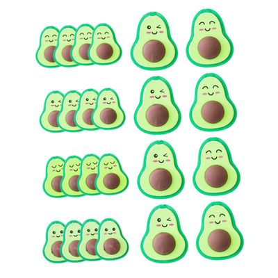Abaodam 36Pcs Avocado Cartoon Erasers Bulk for Student Prizes Safe Material Creative Small Lightweight Stationery for Classroom and Homework
