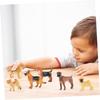 Abaodam 12Pcs Mini Dog Statue Resin Puppy Figurines Realistic Craftsmanship Lightweight Portable Decoration for Imaginative Play and Cake Toppers view 4