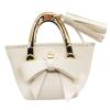 1/6 Mini Handbag Miniature Tote Bag Dollhouse Decoration Accessories Doll Dress Pu Leather for 12inch Dolls BJD Clothes, White view 1